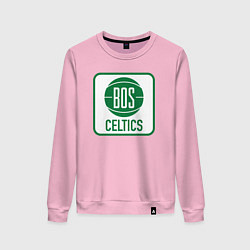 Свитшот хлопковый женский Bos Celtics, цвет: светло-розовый
