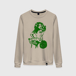 Свитшот хлопковый женский Go Celtics, цвет: миндальный