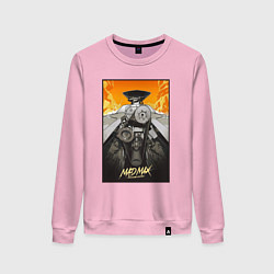 Свитшот хлопковый женский Безумный Макс - мотор, цвет: светло-розовый