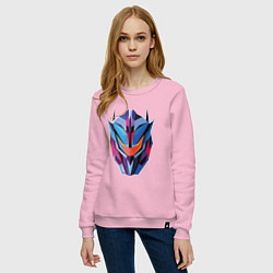 Свитшот хлопковый женский Transformers art, цвет: светло-розовый — фото 2