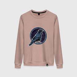 Женский свитшот Ворон черный