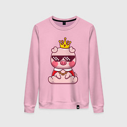 Свитшот хлопковый женский Царь поросёнок, цвет: светло-розовый