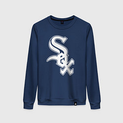 Свитшот хлопковый женский Chicago white sox - baseball, цвет: тёмно-синий