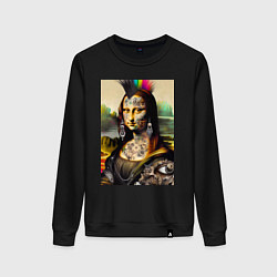 Женский свитшот Punk Mona Lisa is covered in tattoos