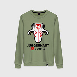 Свитшот хлопковый женский Juggernaut Dota 2, цвет: авокадо