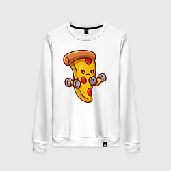 Женский свитшот Пицца на спорте