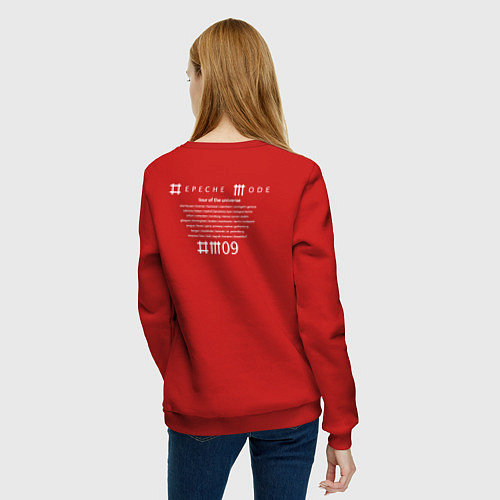 Женский свитшот Depeche Mode - Universe tours / Красный – фото 4