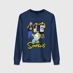 Свитшот хлопковый женский Simpsons - Cypress hill, цвет: тёмно-синий