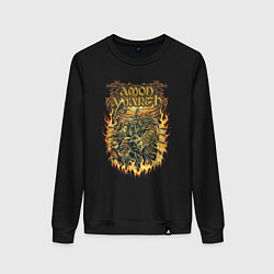 Свитшот хлопковый женский Amon Amarth Skal, цвет: черный