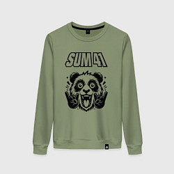 Женский свитшот Sum41 - rock panda