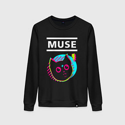 Женский свитшот Muse rock star cat