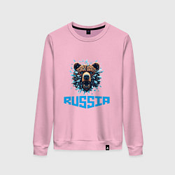 Женский свитшот Russian bear head