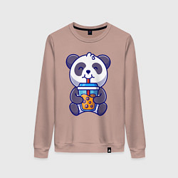 Женский свитшот Drinking panda