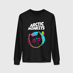 Женский свитшот Arctic Monkeys rock star cat