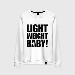 Свитшот хлопковый женский Light weight baby, цвет: белый