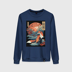 Женский свитшот Лиса в японском стиле