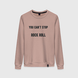 Женский свитшот You cant stop rock roll