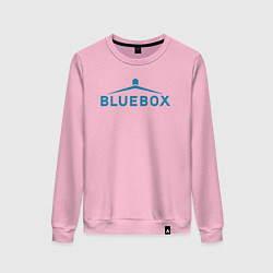 Свитшот хлопковый женский Доктор Кто Bluebox, цвет: светло-розовый