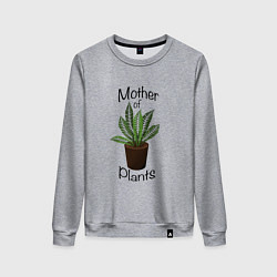 Женский свитшот Mother of plants - Папоротник