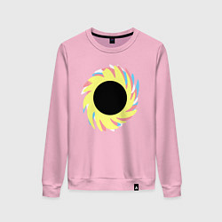 Свитшот хлопковый женский Простая червоточина, цвет: светло-розовый