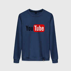 Женский свитшот You tube logo