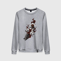 Свитшот хлопковый женский Принцесса Мононоке оборотень, цвет: меланж