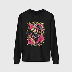 Свитшот хлопковый женский Megaera furie Hades, цвет: черный