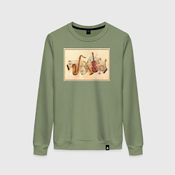 Женский свитшот Музыка нас связала