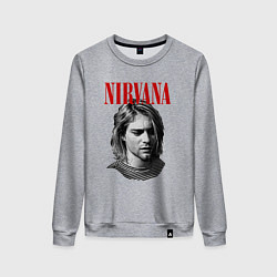 Женский свитшот Nirvana kurt donald cobain