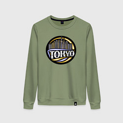 Свитшот хлопковый женский Tokyo, цвет: авокадо