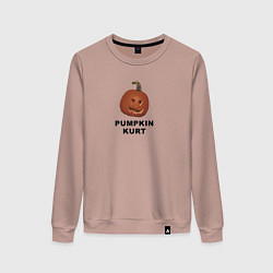 Свитшот хлопковый женский Pumpkin Kurt - the office, цвет: пыльно-розовый