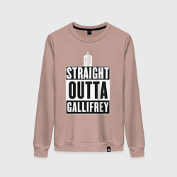 Женский свитшот Straight outta gallifrey