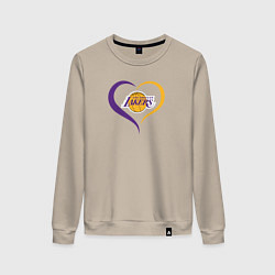 Женский свитшот LA Lakers в сердце