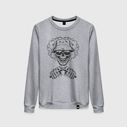 Женский свитшот Череп и вейп