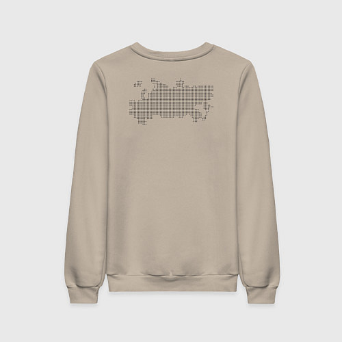 Женский свитшот Россия карта и флаг / Миндальный – фото 2