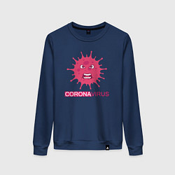 Женский свитшот Pink coronavirus