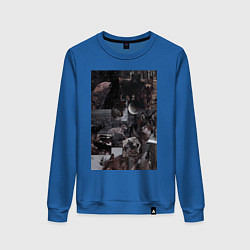 Женский свитшот Волки коллаж