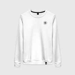 Женский свитшот Сокрушу пред ним врагов его Ника 2 черная на узорн