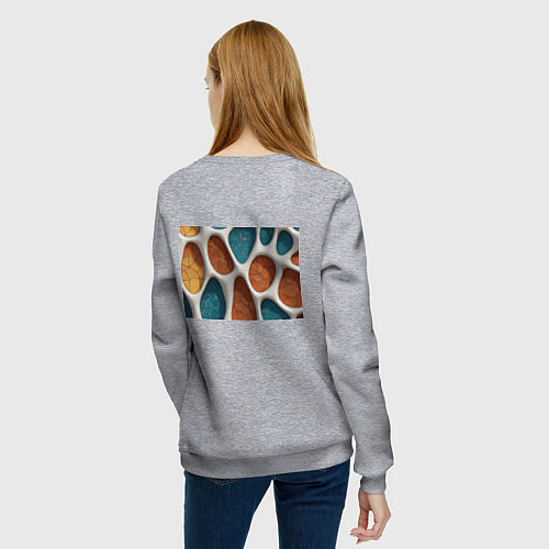 Женский свитшот Вдохновлено Антонио Гауди / Меланж – фото 4