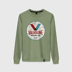 Свитшот хлопковый женский Масло для чемпионов, цвет: авокадо