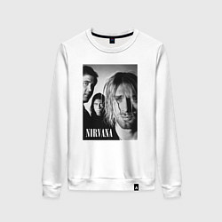 Женский свитшот Nirvana rock band black