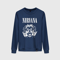 Женский свитшот Nirvana rock dog