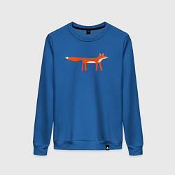 Свитшот хлопковый женский Funny fox, цвет: синий