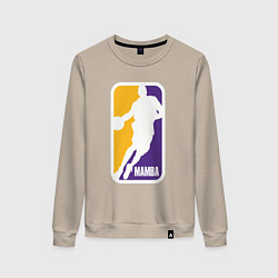 Свитшот хлопковый женский Mamba Kobe Bryant, цвет: миндальный