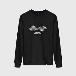 Свитшот хлопковый женский Arctic Monkeys logo, цвет: черный