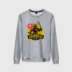 Свитшот хлопковый женский Samurai 1985, цвет: меланж