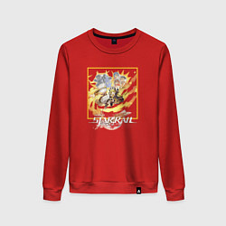Свитшот хлопковый женский Хук, цвет: красный