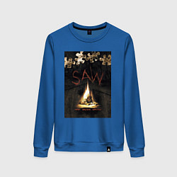 Свитшот хлопковый женский Пила доктор Гордон, цвет: синий