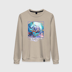 Свитшот хлопковый женский Байлу, цвет: миндальный