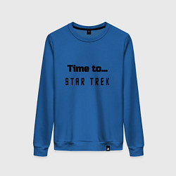 Женский свитшот Time to star trek